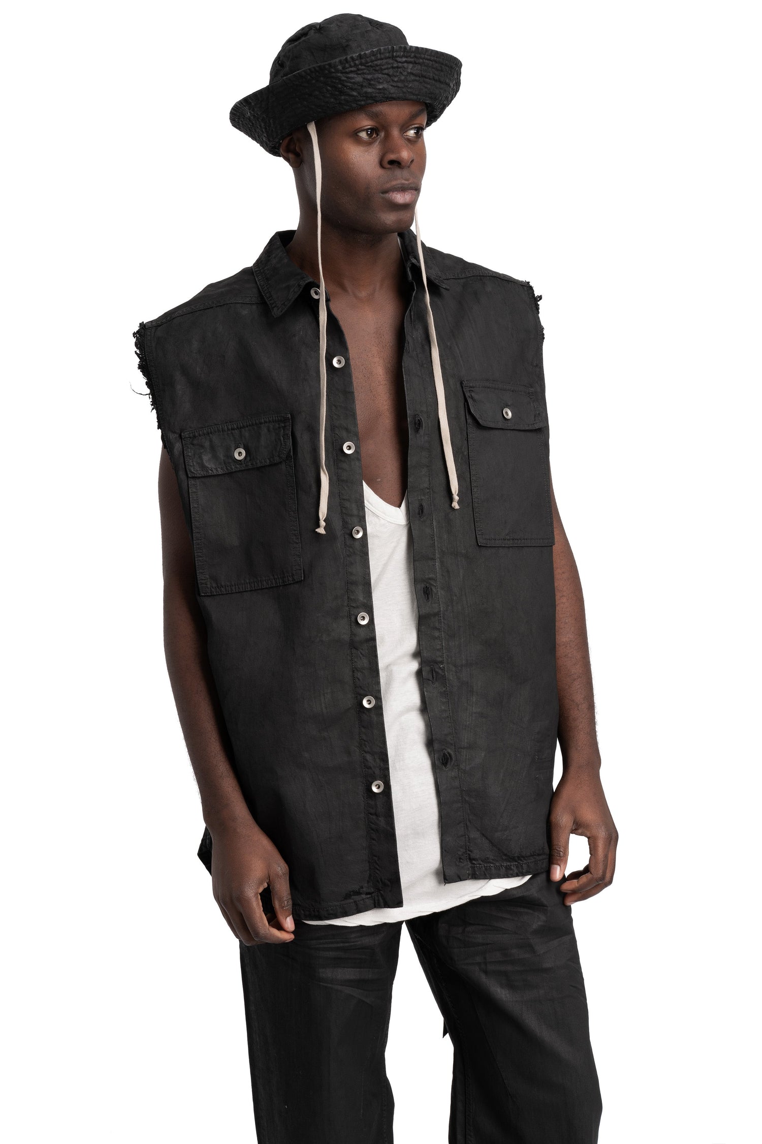 Gilligan bucket hat, Deep Black Denim DBK