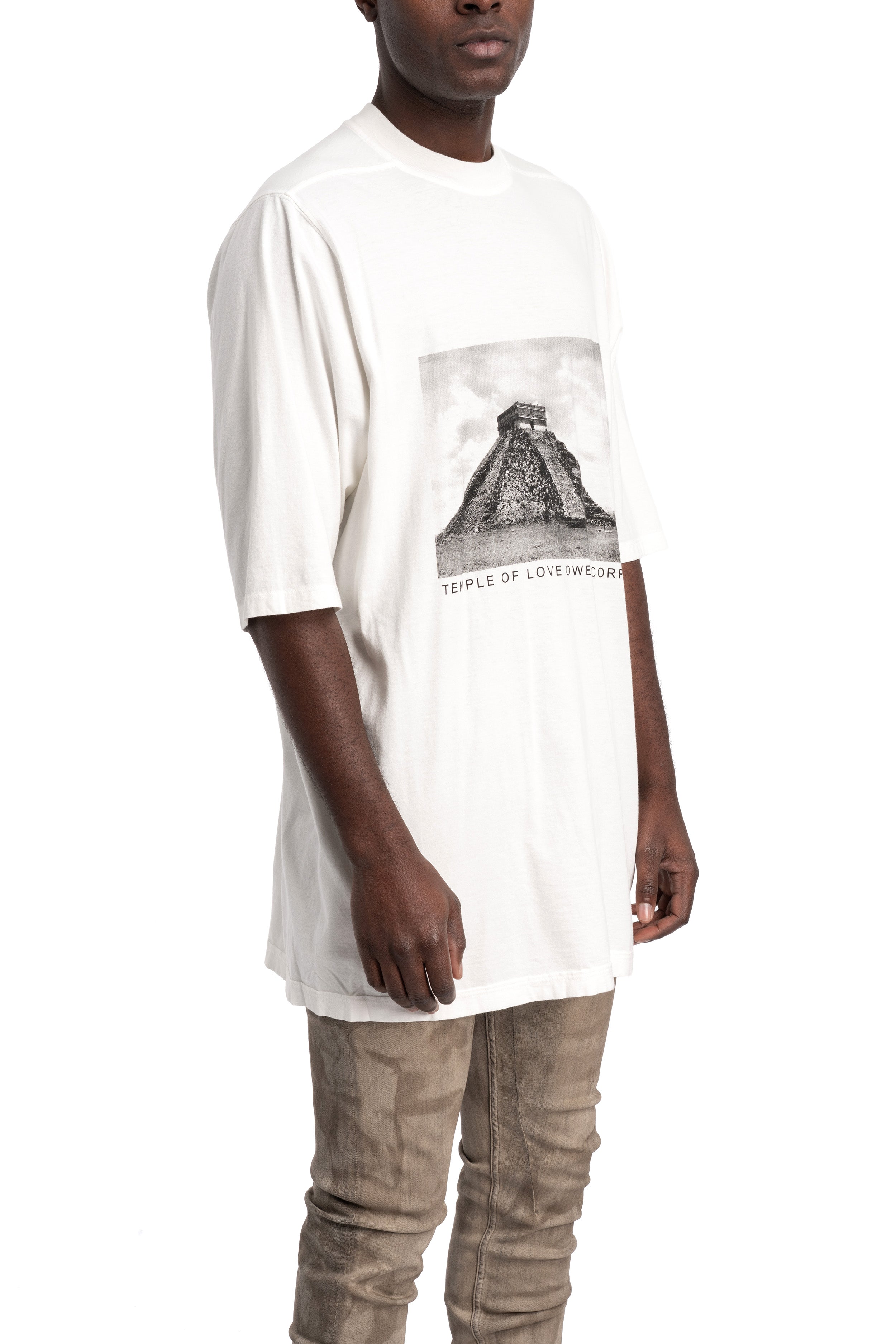 Jumbo SS T-Shirt, Temple Of Love Print