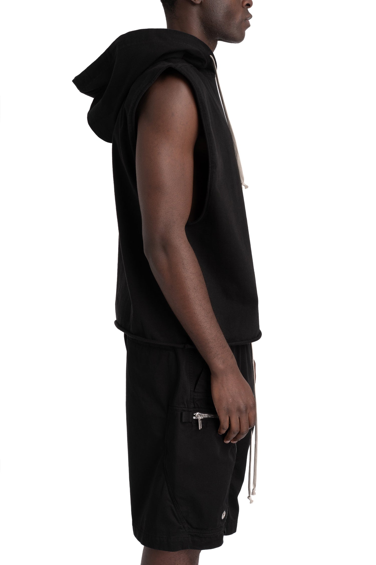 Sleeveless Hood Tunic