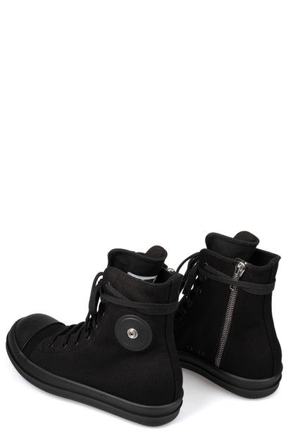 Ramones denim sneakers, DU01F4800 DOES5  All black