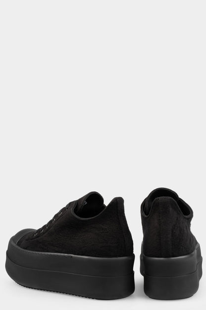 Double bumper low Ramones sneakers, BO / All black