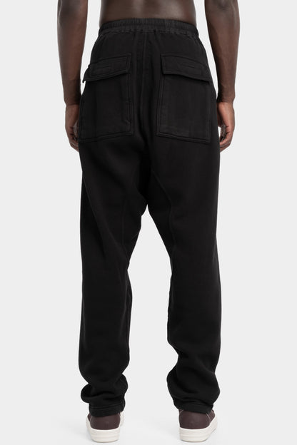 Classic cargo drawstring pants, Slub Felpa