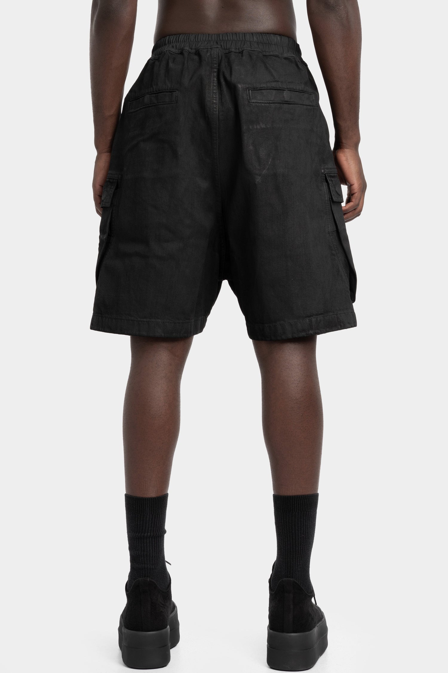 Cargobela shorts, Wax Denim