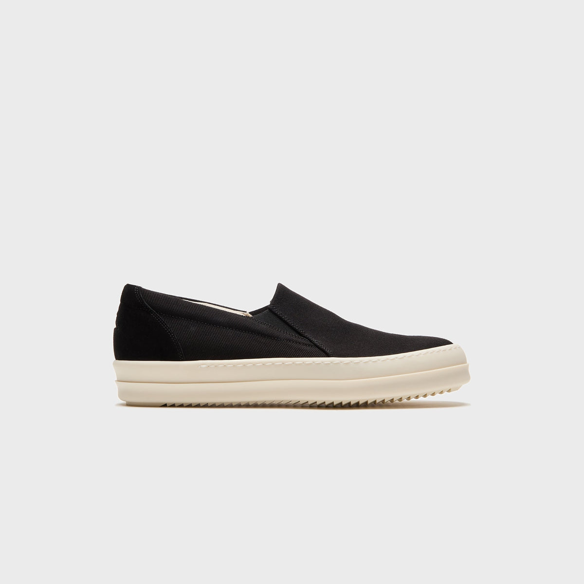 Rick Owens Temple Penta Boat Sneaks – Black / Milk