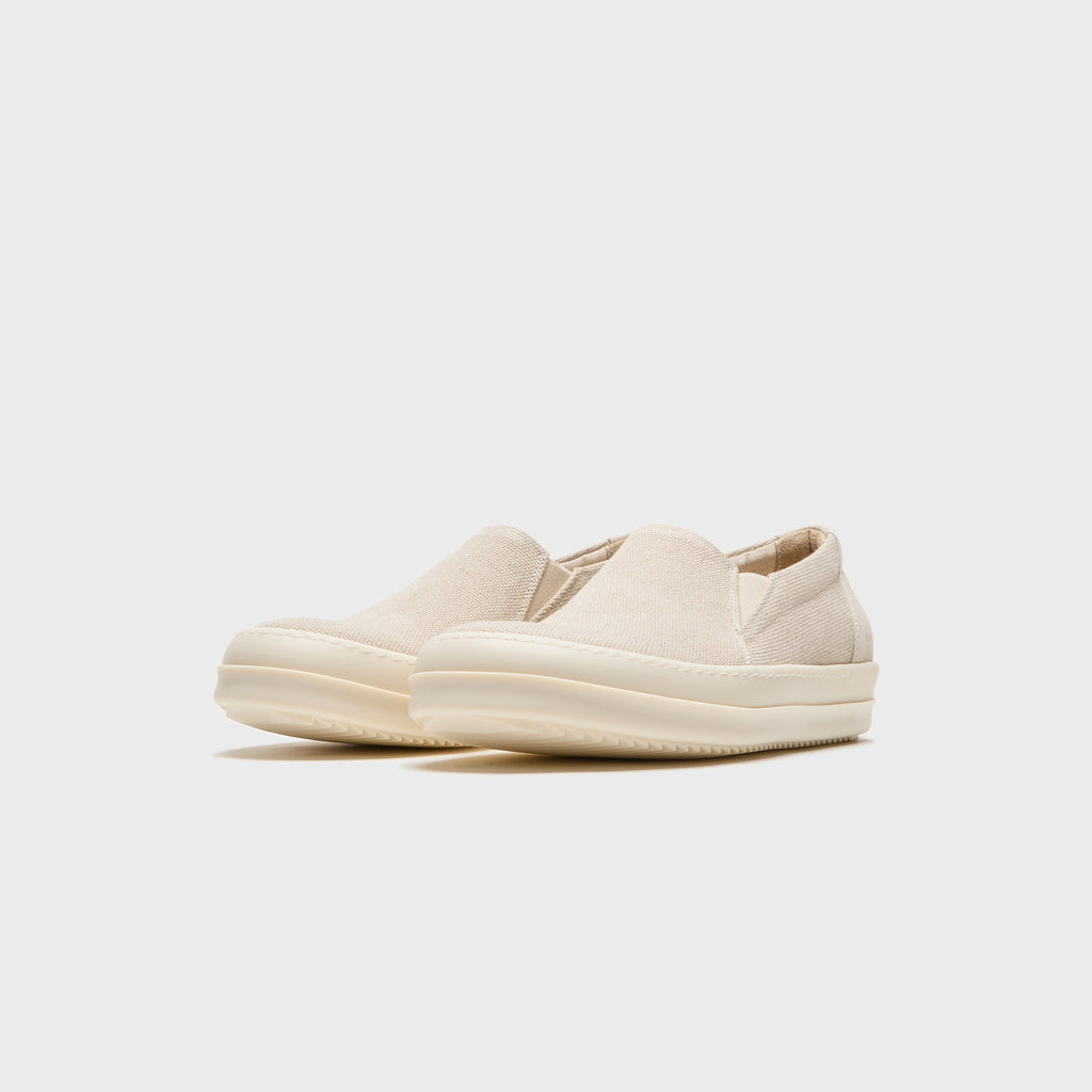 Rick Owens Temple Penta Boat Sneaks – Natural / Milk