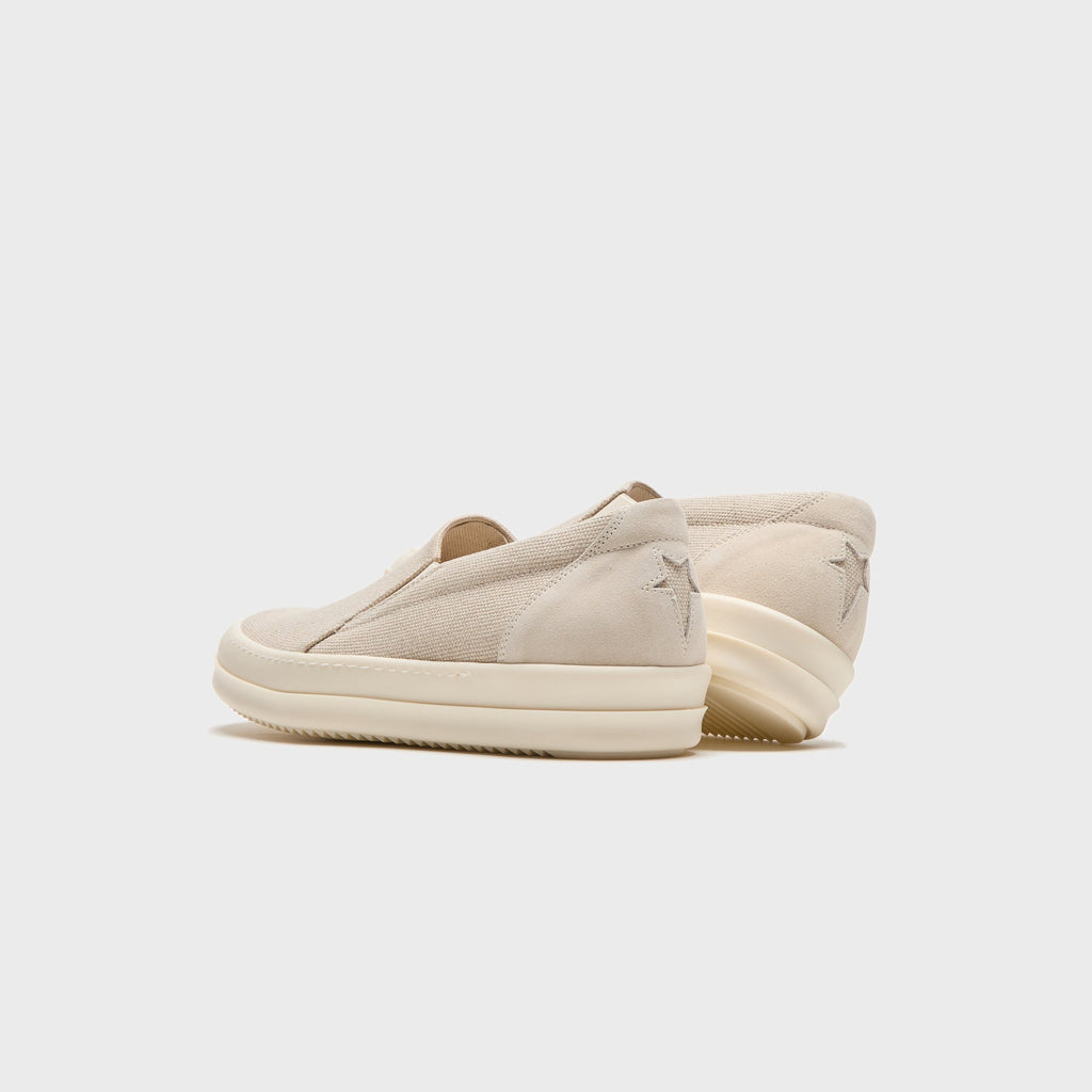 Rick Owens Temple Penta Boat Sneaks – Natural / Milk