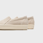 Rick Owens Temple Penta Boat Sneaks – Natural / Milk