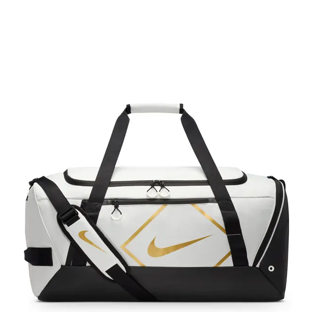 DIAMOND DUFFEL BAG WHITE/BLACK/GOLD