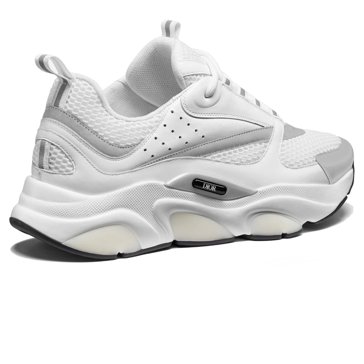 Dior B22 White Reflective Calfskin Trainer