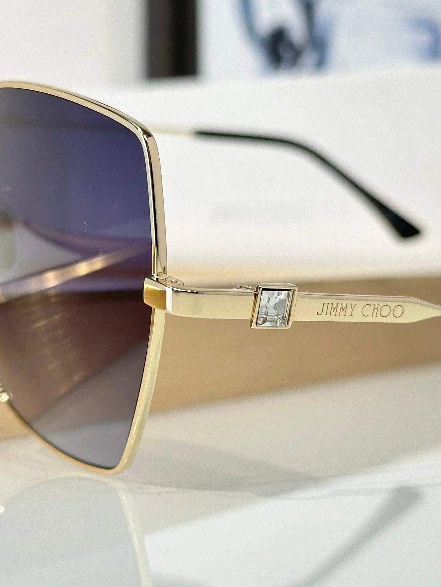 Jimmy Choo REYES/S Sunglasses with Glitter women&