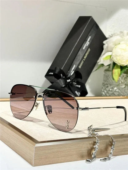YSL Saint Laurent 11M Classic Sun Aviator Unisex Sunglasses ✨