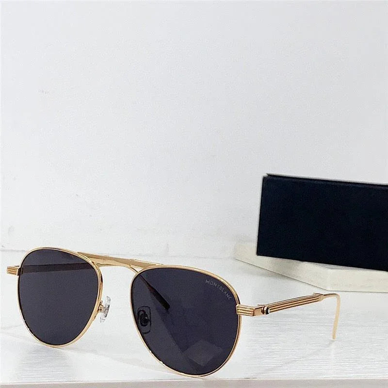 MONTBLANC MB 0091S 002 54-16 145 - Folding Aviator ZEISS Lenses✨