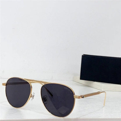 MONTBLANC MB 0091S 002 54-16 145 - Folding Aviator ZEISS Lenses✨