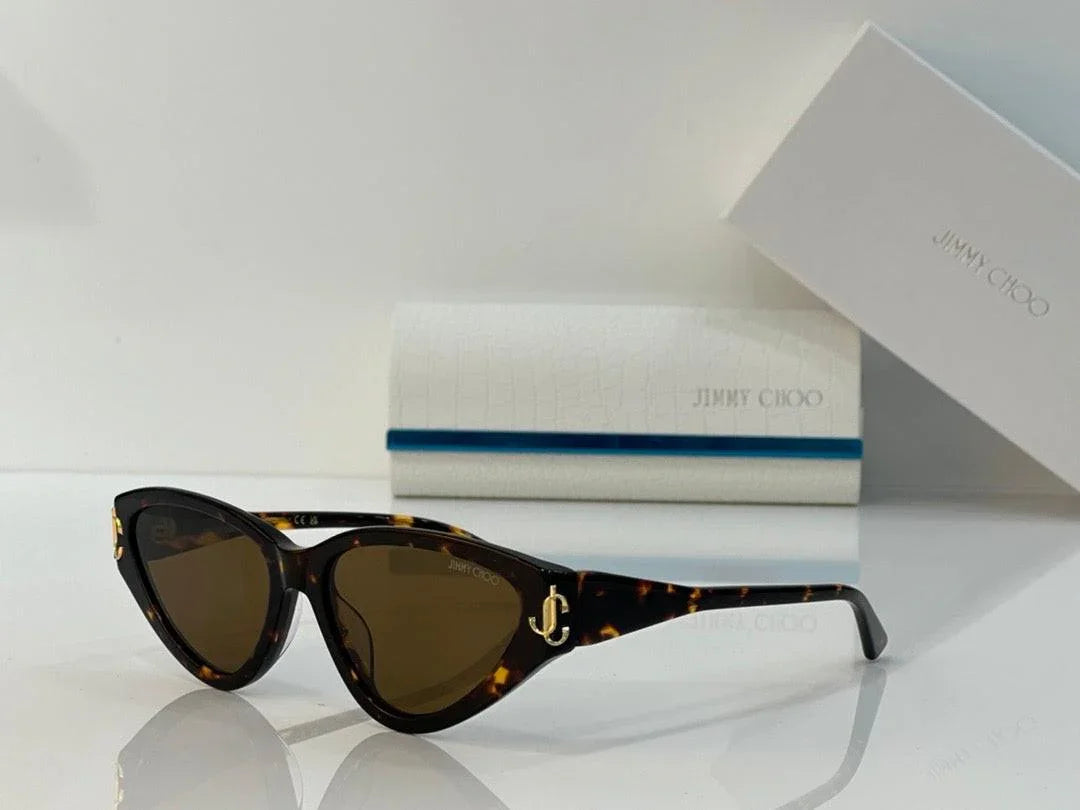 2024 Jimmy Choo JC5019 Cat Eye Sunglasses with Glitter women&