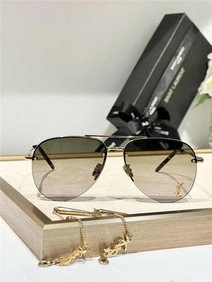 YSL Saint Laurent 11M Classic Sun Aviator Unisex Sunglasses ✨