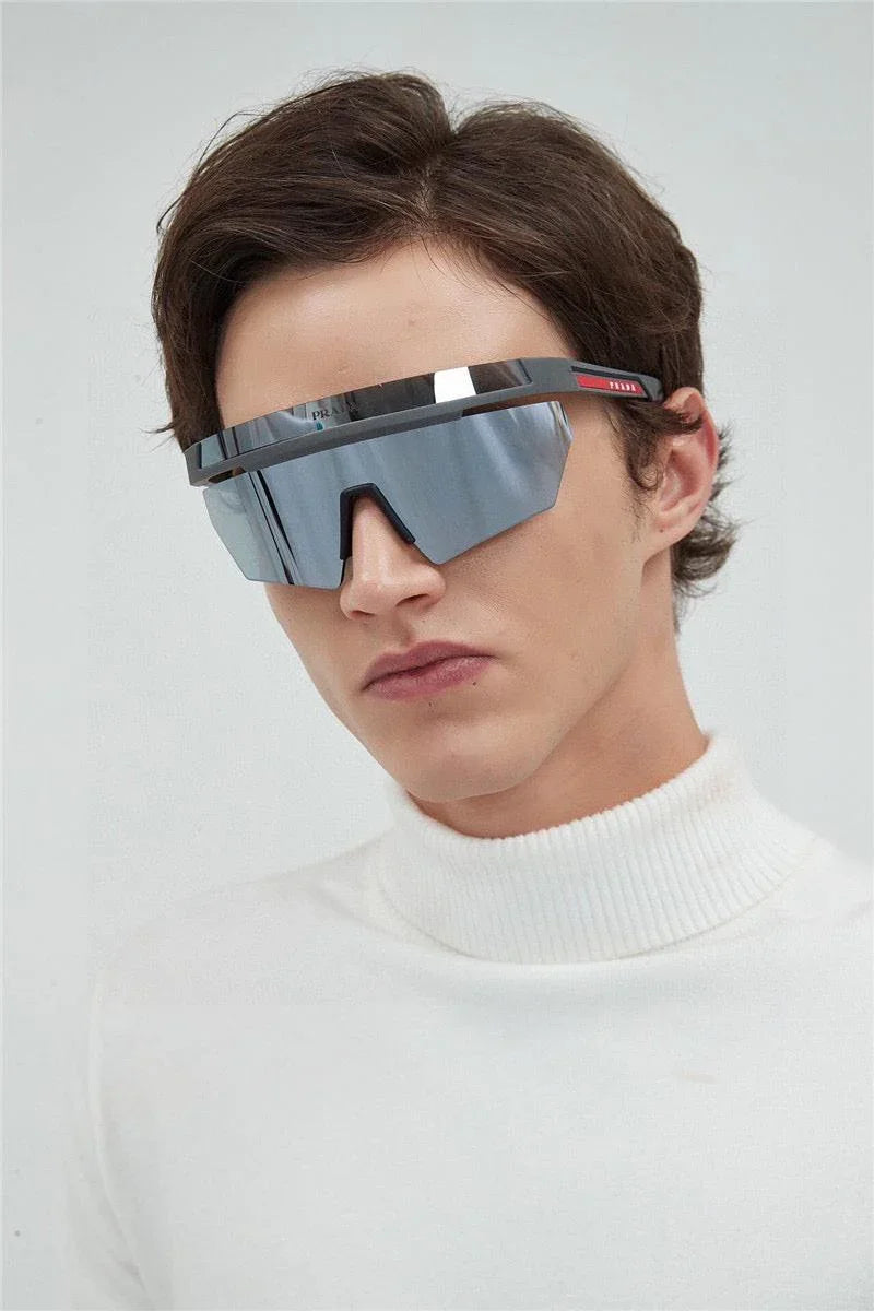 PRADA 59mm Shield Sunglasses Prada Linea Rossa   🟥