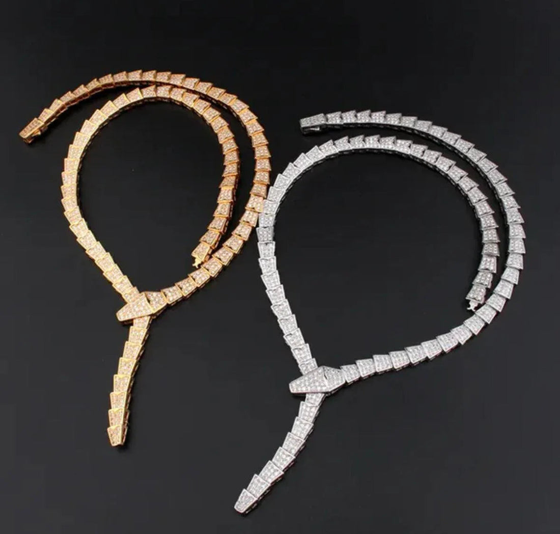 BVLGARI SERPENTI VIPER NECKLACE 18K Gold Plated Women&