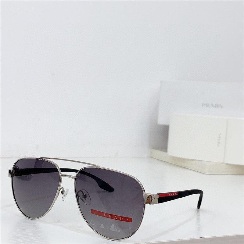PRADA SPS54T 1AB5Z1 58 Polarized Men's Pilot Sunglasses✨