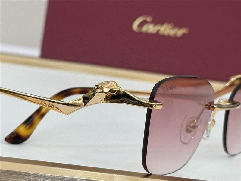 PANTHÈRE DE CARTIER CT 0120 - Platinum-Gold Sunglasses 👑