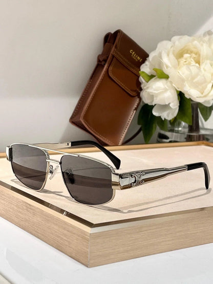 2024 a CELINE ovals Triomphe Metal CL 40281 U Sunglasses ✨