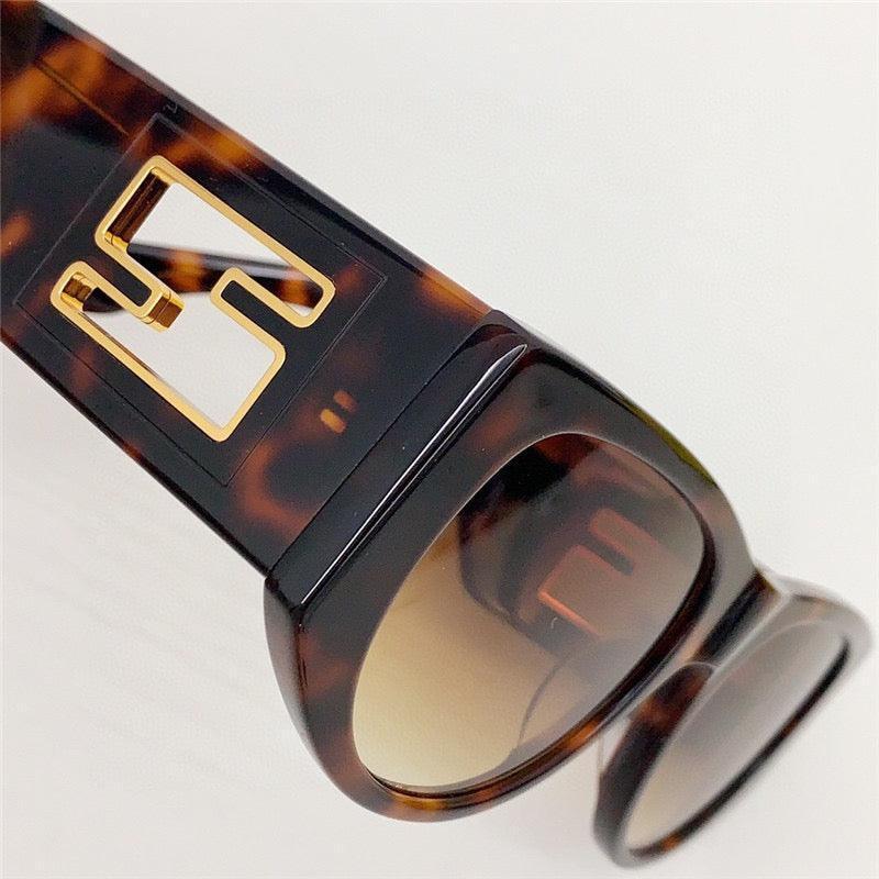 Fendi BAGUETTE FE 40109 I 01A Oval Sunglasses Women's✨