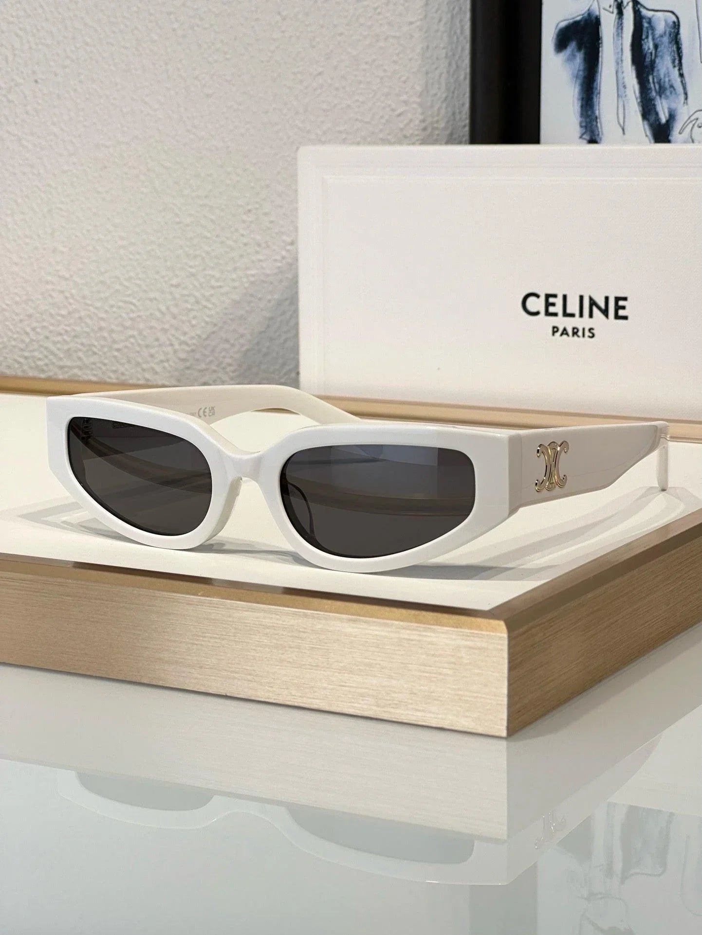 CELINE Eyewear 40269U Triomphe cat-eye Women&