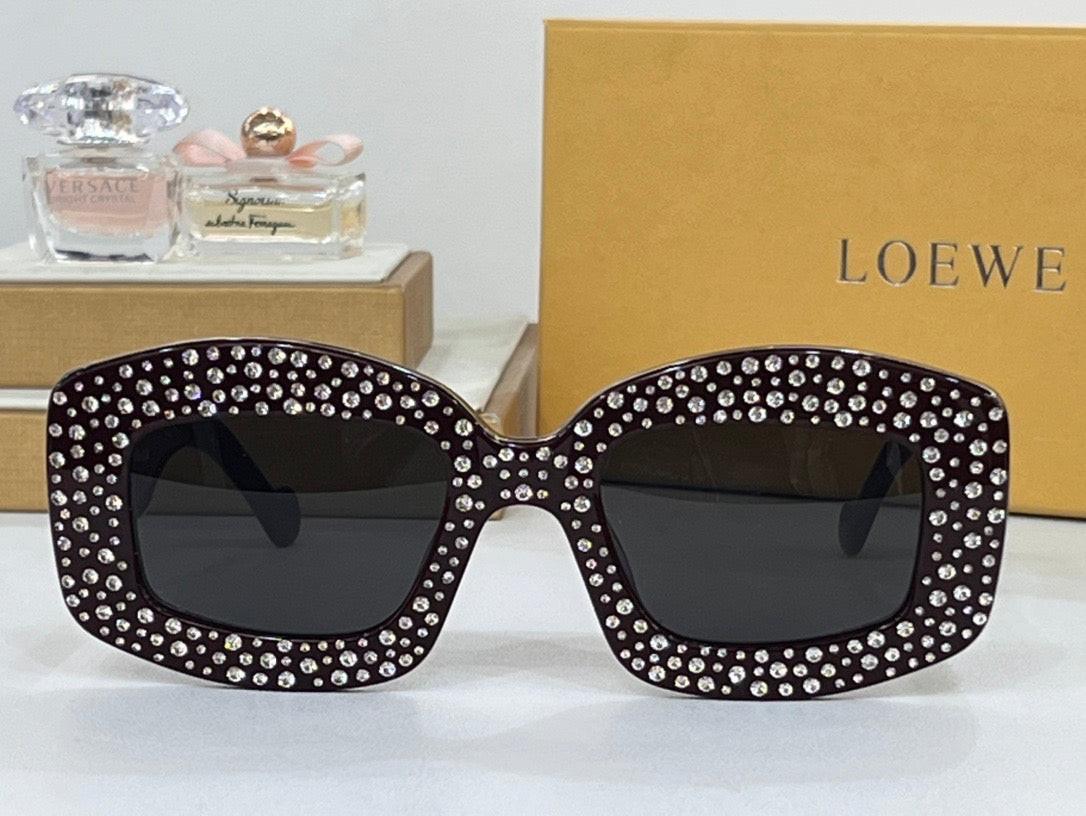 NEW SEASON Loewe Pavé Screen LW 4114 IS 90A Geometric Sunglasses ✨