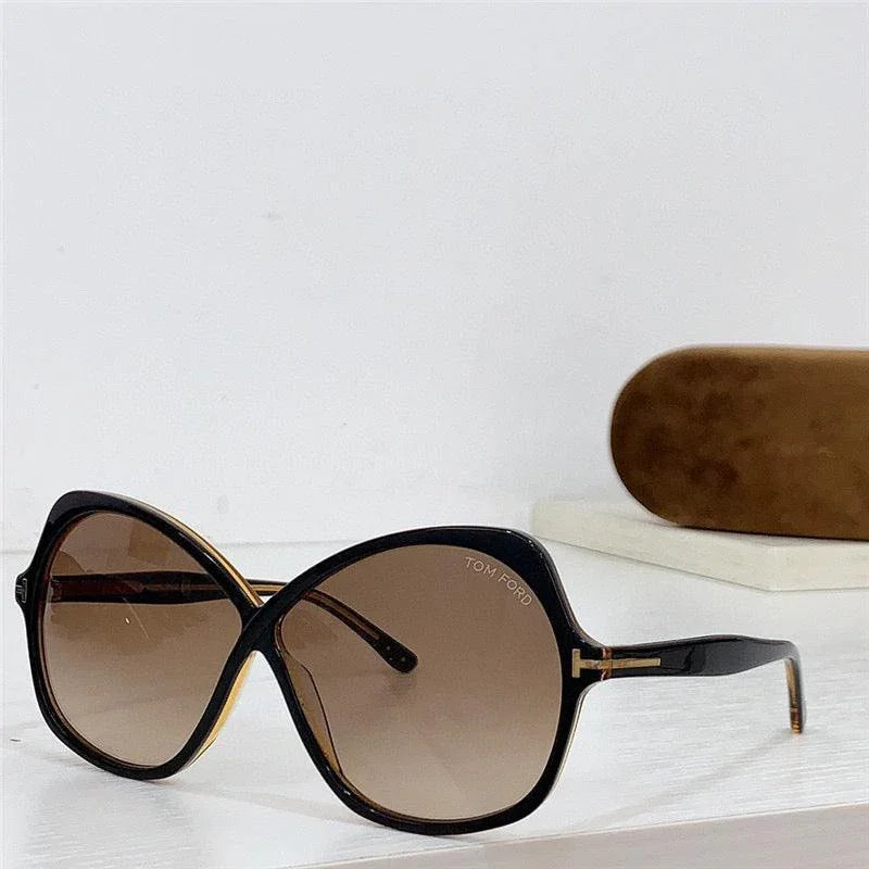 ✨TOM FORD Eyewear Rosemin Oversize round-frame sunglasses