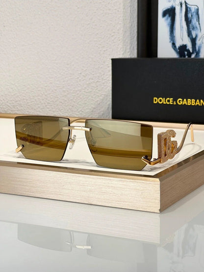 Dolce&amp;Gabbana 2304B Crystal DG Metal Rectangle Women&
