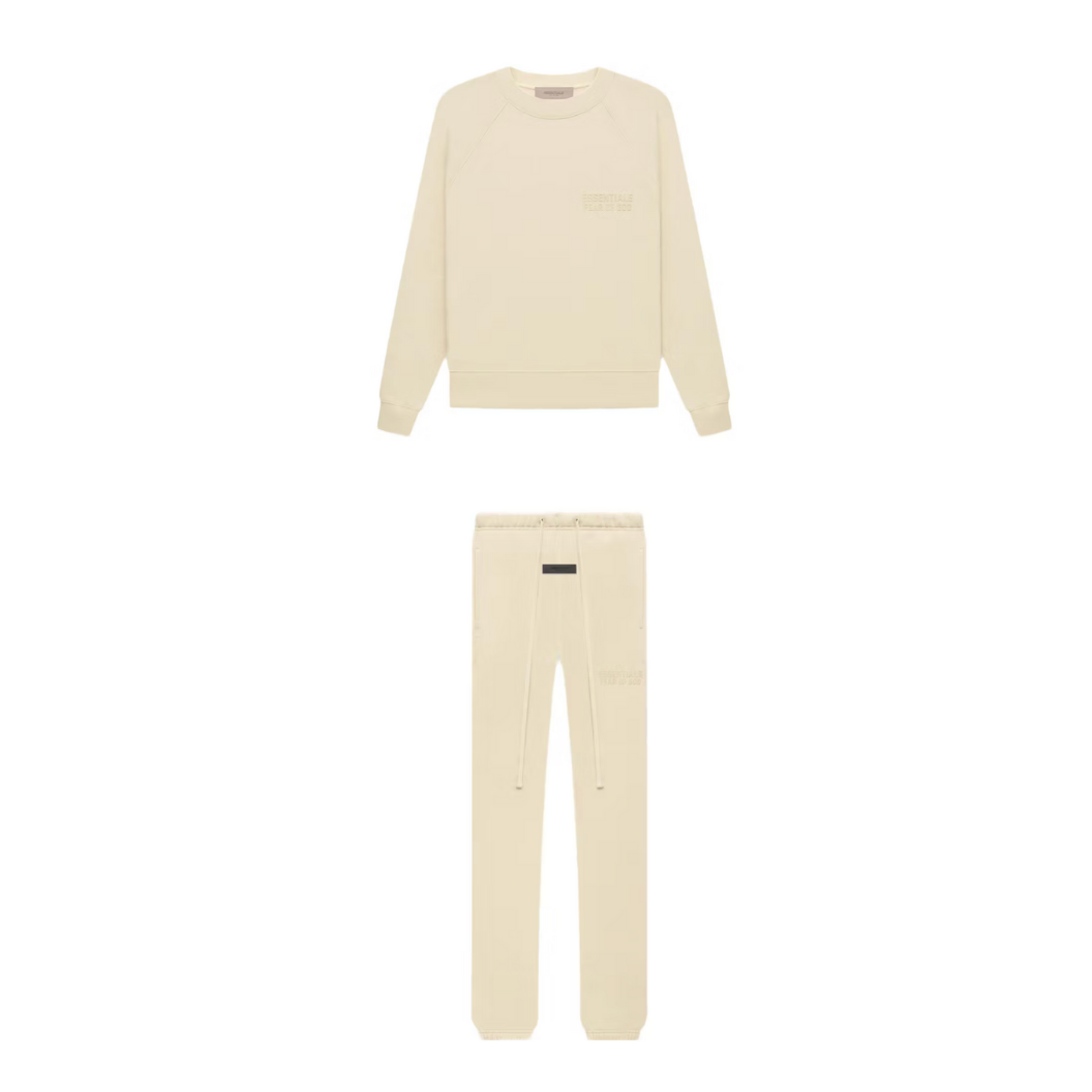 Fear of God Essentials Crewneck Suit Egg Shell (FULL SET)
