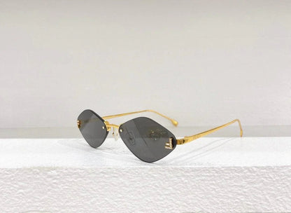 Fendi First FE6082US sunglasses in metal oval shape Women&
