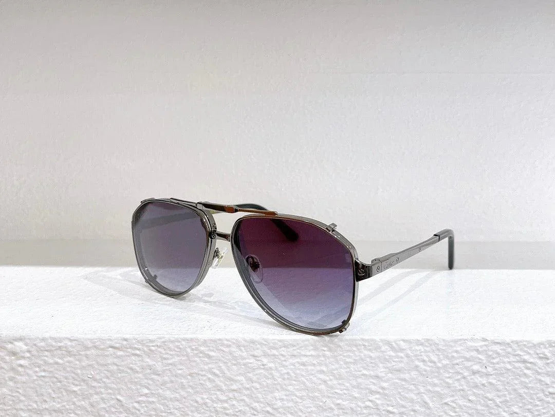 CARTIER Double Frame Aviator CAA 0635S Men's Sunglasses ✨