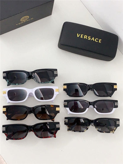 Versace VE4465 GB1/87 53-18 Rectangle Unisex SUNGLASSES ✨
