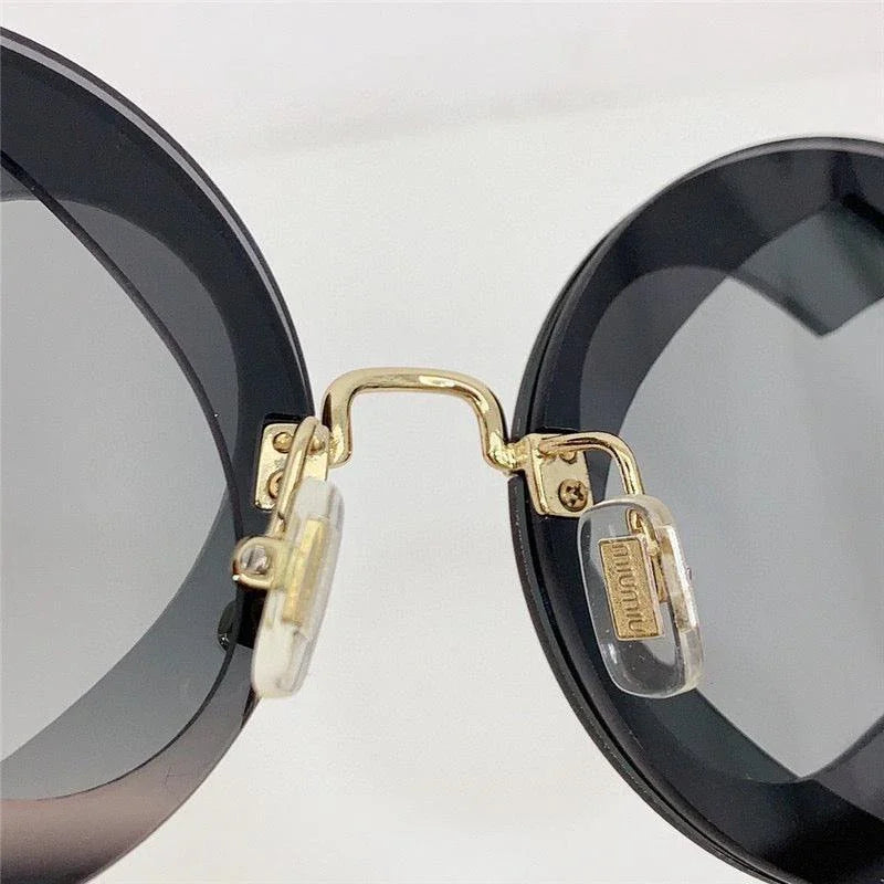 Miu Miu Sunglasses MU 01SS Gold-Black Frame Women's Sunglasses✨