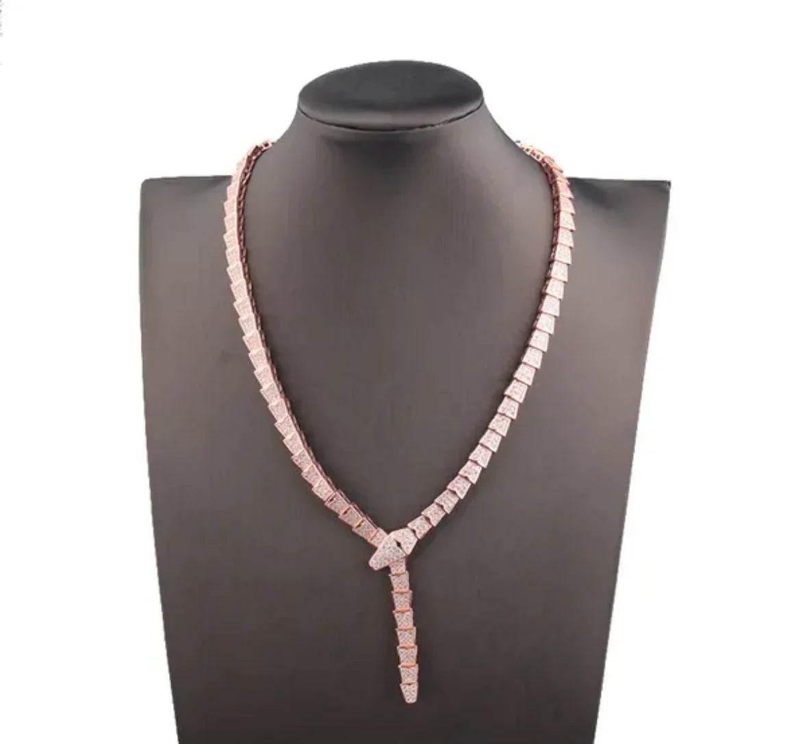 BVLGARI SERPENTI VIPER NECKLACE 18K Gold Plated Women&