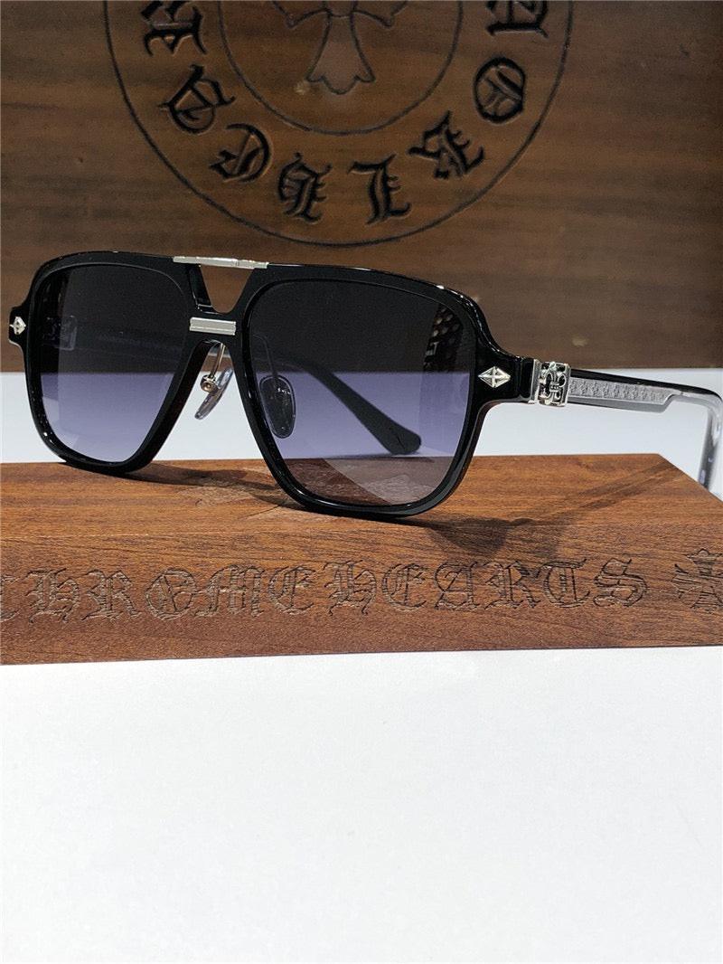 Chrome Hearts Sunglasses 8193 Black-Clear-Silver ✨