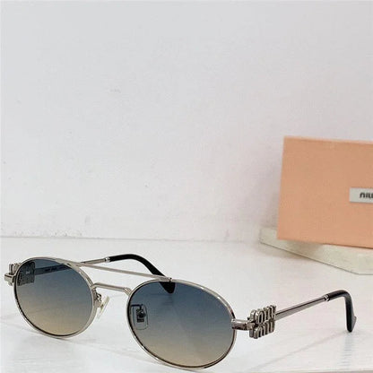 Miu Miu MU54ZS Oval Gold-Black Frame 53mm Women&