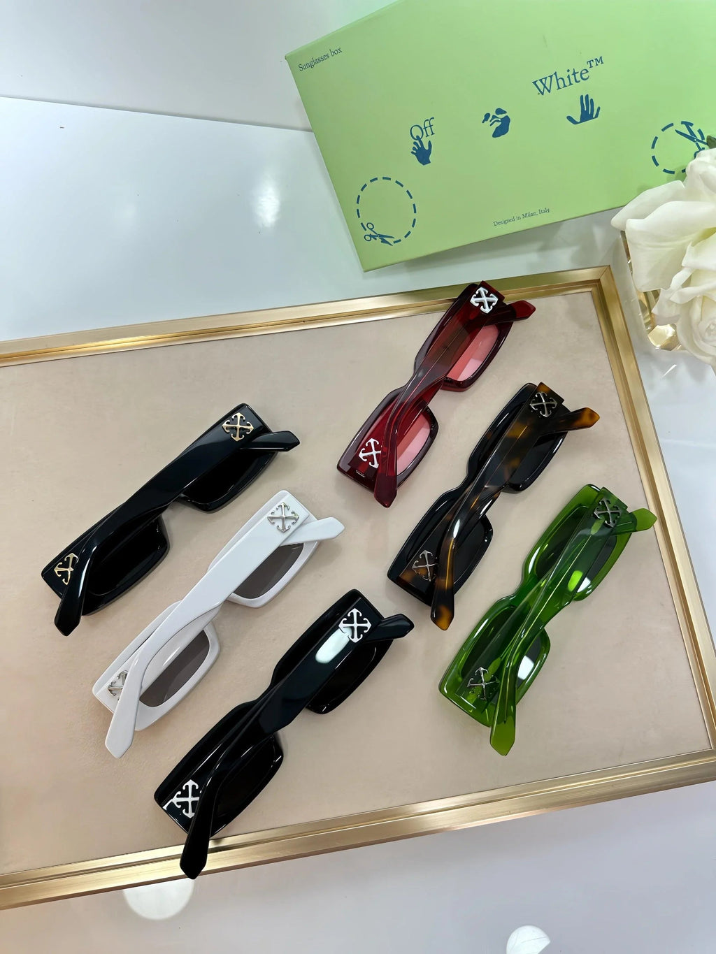 OFF-WHITE! OERI127 Unisex Sunglasses ✨