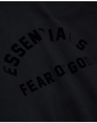 Fear of God Essentials Classic Fleece Hoodie Jet Black