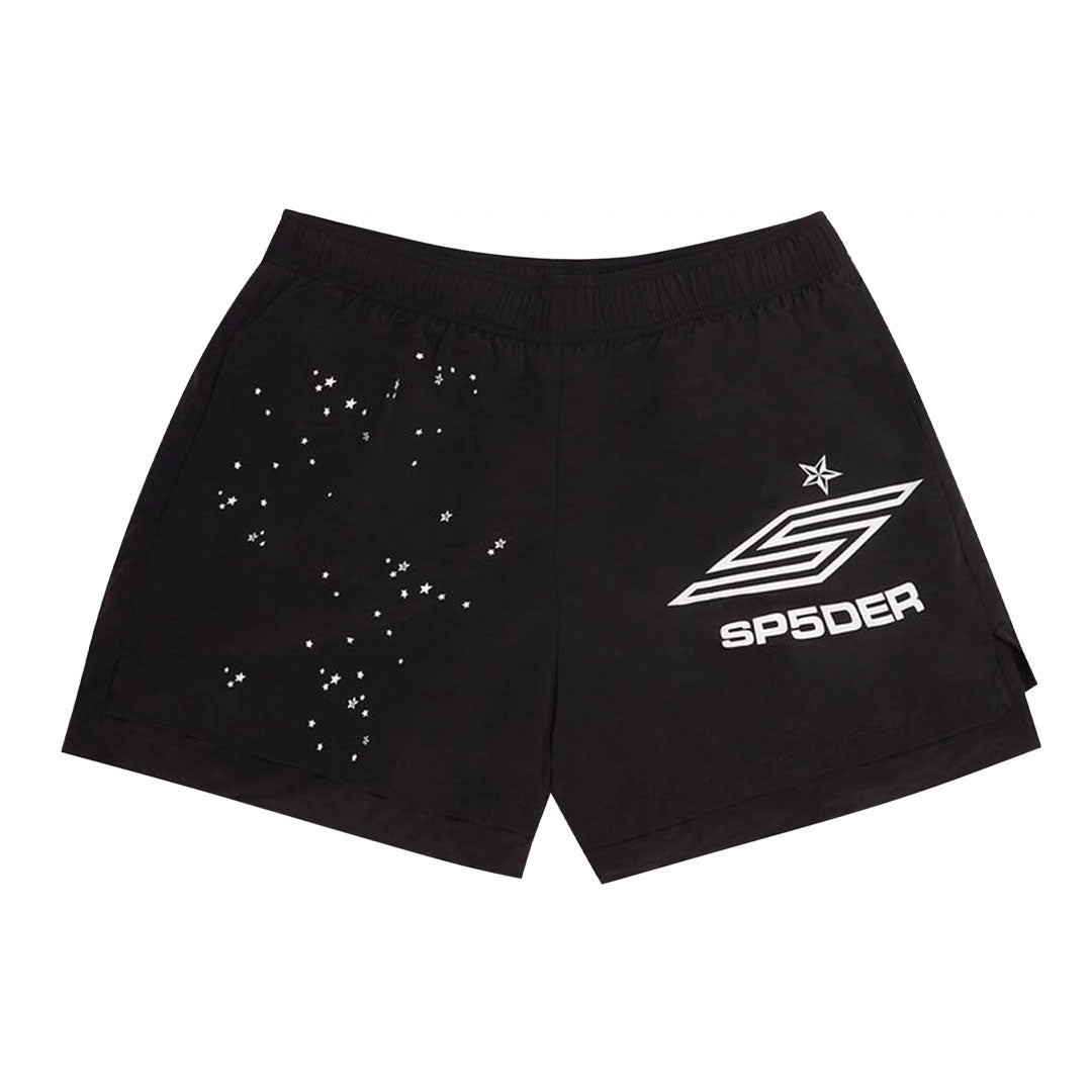 Sp5der Pro Double Layer Shorts ‘Black’