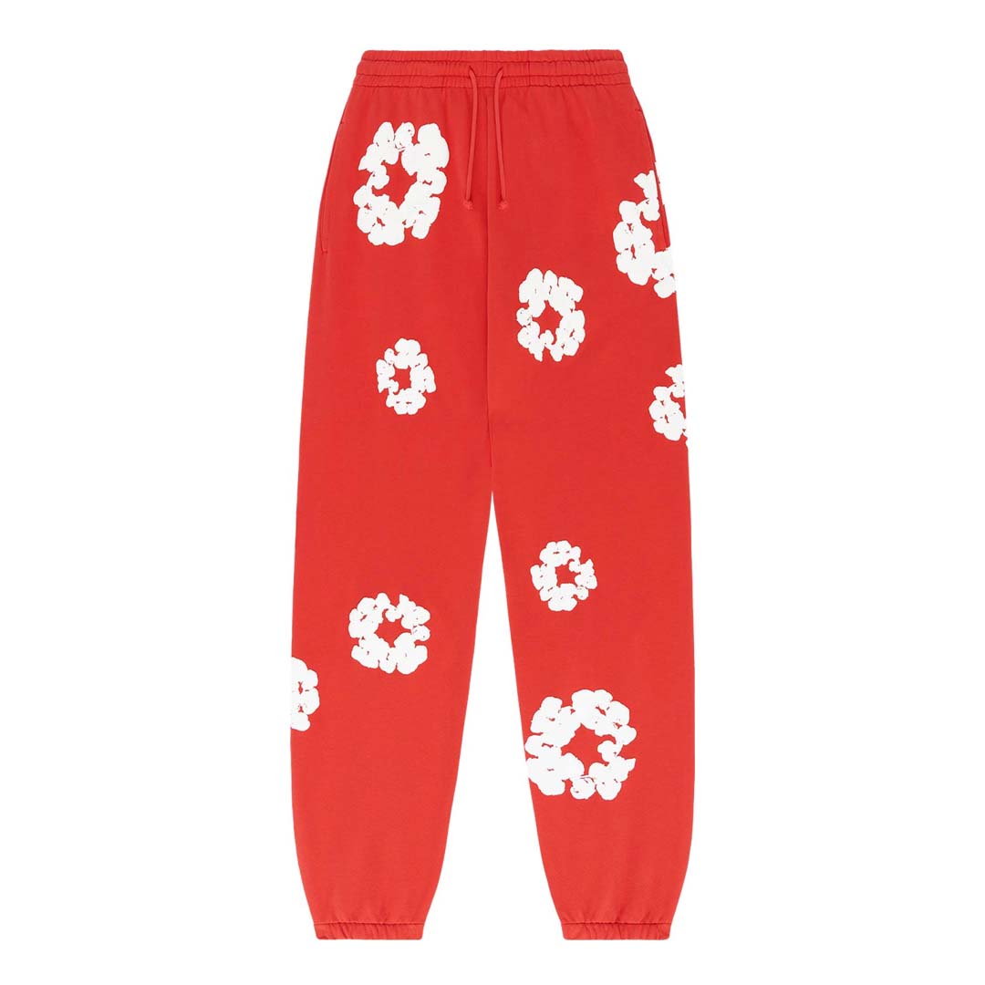 Denim Tears The Cotton Wreath Sweatpants ‘Red’