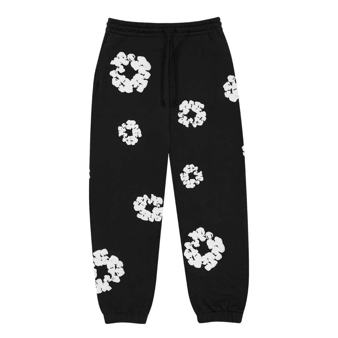 Denim Tears The Cotton Wreath Sweatpants ‘Black’