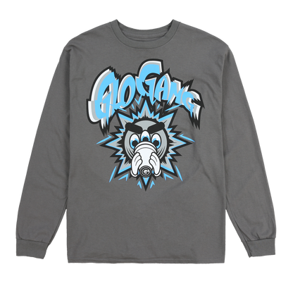 3rd Eye Glow Long Sleeve Tee (Charcoal)
