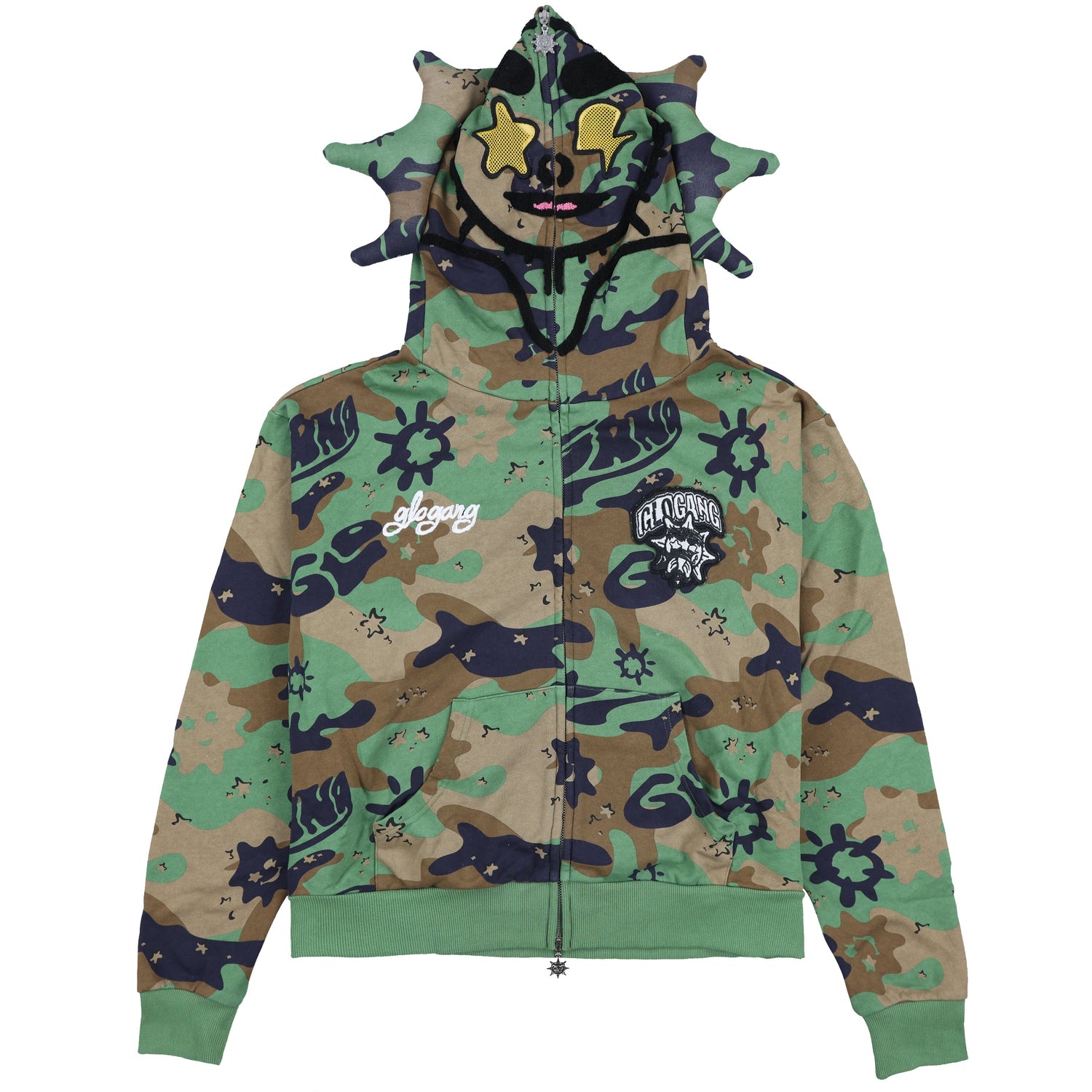 Glo Man Full Zip Hoodie (Camo)