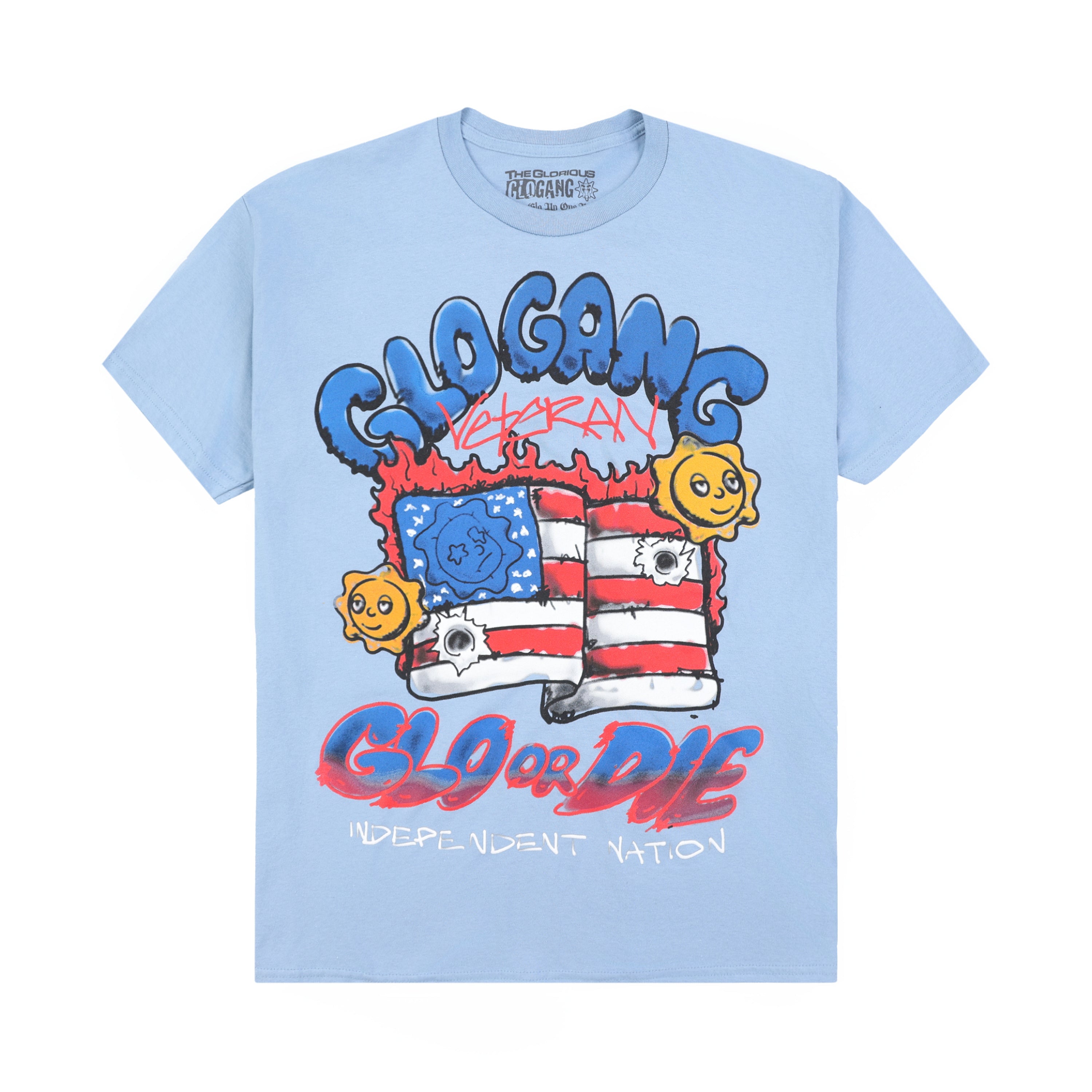 Glo or Die Veteran Tee (Blue)
