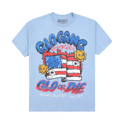Glo or Die Veteran Tee (Blue)