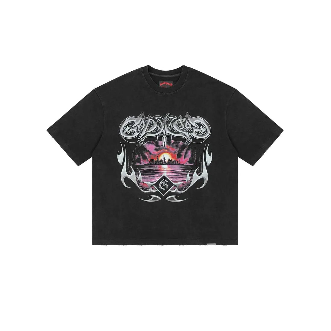 Godspeed Liberty Sunset Tee Black