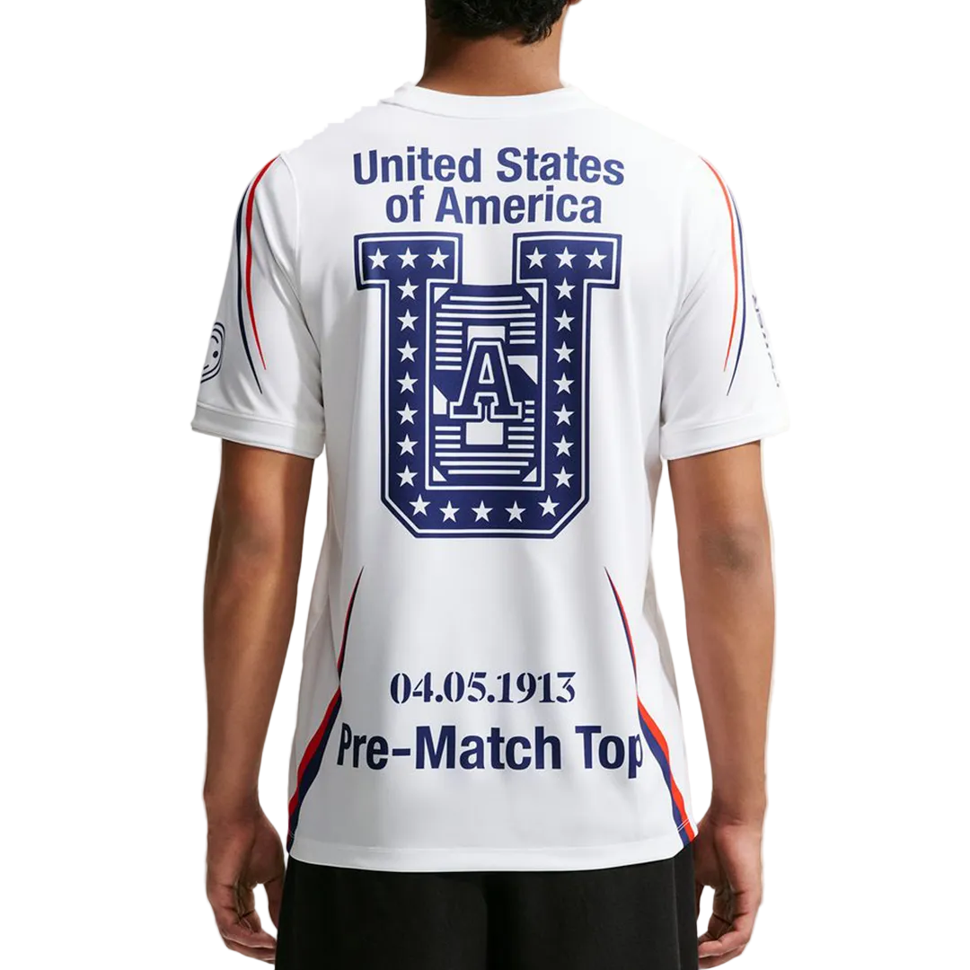 USA X V.A.A. ACADEMY PRO T-SHIRT WHITE / DEEP ROYAL BLUE