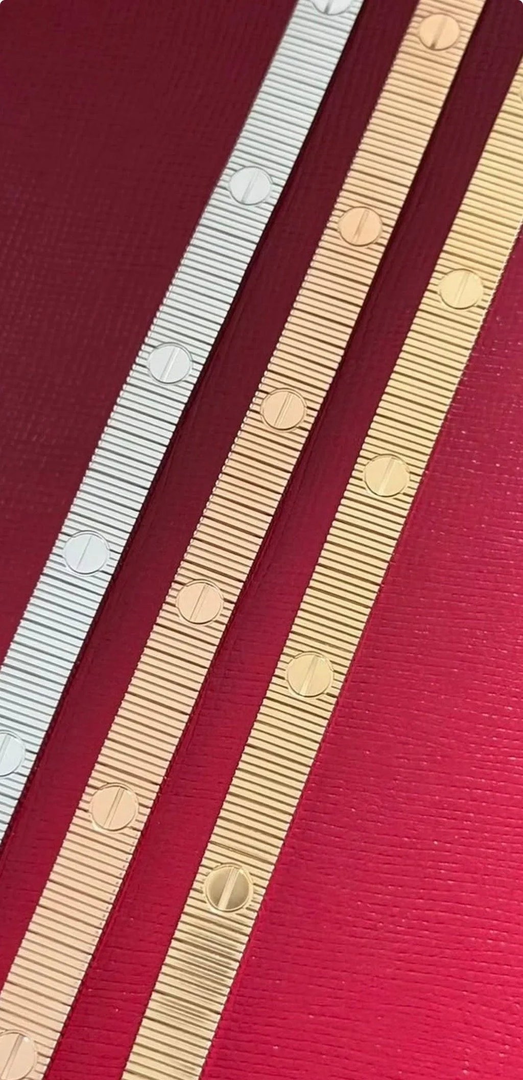 Cartier 18K Gold Plated  LOVE Flexible Bracelet yellow-rose-silver ✨