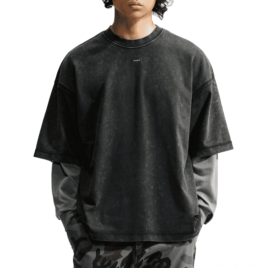 SPORTSWEAR TEE BLACK / ICE SILVER